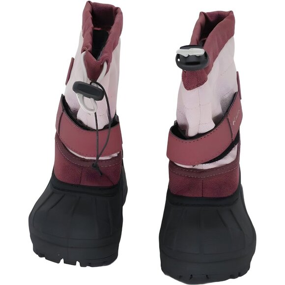 Columbia Powderbug Plus II Winter Snow Boots Dusty Pink/Beetroot Kids US 4 - Picture 5 of 6